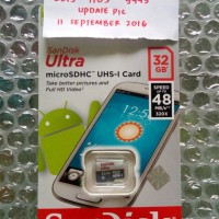 Jual MICRO SD SANDISK ULTRA 32GB CLASS 10 48MB/S Murah