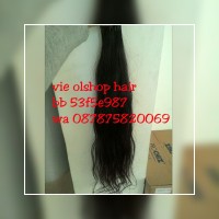 hair extention rambut sambung 65cm plus smoting dan warna hitam