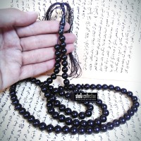 Tasbih Batu Giok Hitam Import SM141 - Kalung Gelang Pria Kesehatan