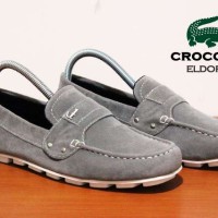 Sepatu pria casual simpel modis elegan gaya modern slip on crocodile