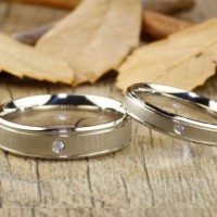 cincin tunangan bahan palladium & emas putih simpleellegan