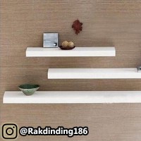 3 Rak Dinding, Minimalis, Gantung, Melayang, Kayu Uk. 120,100,80 x 20