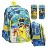 Tas Ransel Anak Motif 5D Timbul with pensil case