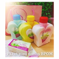 Jual paket pemutih badan kkulit tubuh lulur lotion sabun susu domba Murah