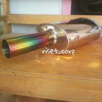 Jual Muffler Knalpot mobil racing mitsubishi lancer pajero -omega rainbow Murah