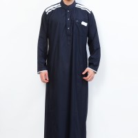 Jual Jubah Cordova Hitam Pakaian Muslim Gamis Pria Al-Isra Muslim Murah