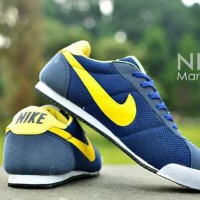 SEPATU NIKE MARQUEN NAVY YELOW ASLI IMPORT MADE IN VIETNAM