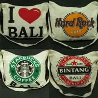 Jual tas selempang blacu i love bali,hardrock,starbuck,bintang Murah