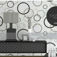 Jual Wallpaper Sticker UK 45CM x 10 METER - WPP White Bubble Murah