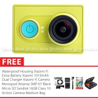 Jual Paket camera Xiaomi Yi Combo kamera tonsis waterproof sd full set Murah