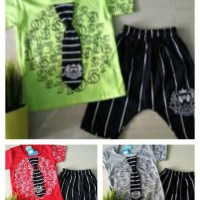 Kaos bayi laki-laki (baju bayi laki-laki katun plus dasi)