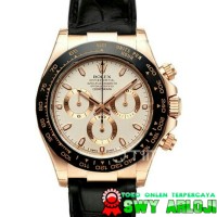 Jam Tangan Replika Rolex Daytona Cosmograph Gold White Swiss Eta 1:1