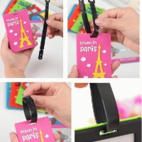 Jual Tag koper luggage motif karakter lucu bahan silikon pen Murah Murah
