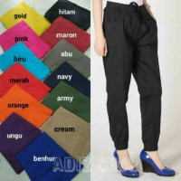 Jual Jogger Joger Katun Stretch , Celana Jogger Wanita / Jogger Pants Murah