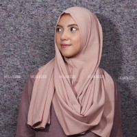 Sabrina Instan Hijabeer warna Khaki Kerudung Jilbab Pashmina Instan