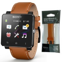 Jual Leater strap Sony Smartwatch 2 Original brown Murah