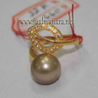 Cincin Emas Mutiara Laut Lombok Asli CML100