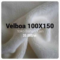 Jual Bahan Kain Velboa Putih 90X150 Murah