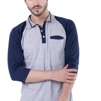 kaos pria berkerah raglan nc119