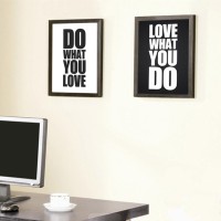 Jual Satu Set Poster Quote Inspiratif - Pigura Hiasan Dinding Ruang Kerja Murah