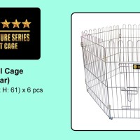 Kandang Pagar Stainless Steel Cage Hewan ( Anjing , Kucing , dll)