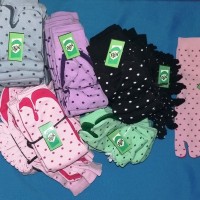 Jual Kaos Kaki Jempol Motif Polkadot Murah