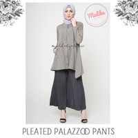 Jual Box Pleated Palazzo Trousers by Malika Hijab Store Murah