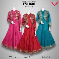 Baju Gamis Pesta Katun Sari India FS1030