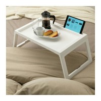 IKEA KLIPSK Baki Lipat untuk Tempat Tidur, Putih