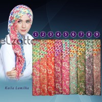 ELZATTA Hijab Kerudung Jilbab Segi Empat Kaila Lamilka Asli Terbaru