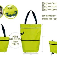 Jual Foldable Trolley Bag Cart Tas belanja Troli Lipat Troly Shopping Bag Murah