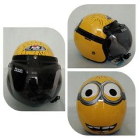 Jual Helm Retro Jpn Motif Minion Warna Kuning Glossy Murah