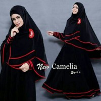 TERBARU!!! Hijab Gamis Camelia 2in1 (Dress Busui + Jilbab Khimar )