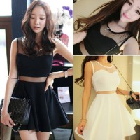 Jual Dress Korea Pakaian Wanita Mini Tanktop Gaun Pesta Sexy (AF D 08) Murah
