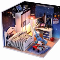 Jual Kado Hadiah DIY Rumah Funky Lampu LED & Akrilik 16x16x13cm tytsts Murah