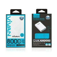 100 % ORIGINAL POWER BANK VIVAN 8000 FOR IPHONE SAMSUNG OPPO ANDROID