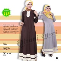 Murah&Berkualitas/Gamis Qirani 118/Kaos Carded