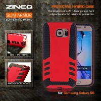 Samsung Galaxy S6 Flat Defender Armor Bumper Case Cover Casing Keren