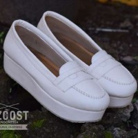 Sepatu Wanita Flat Shoes ORIGINAL AZCOST Revas White