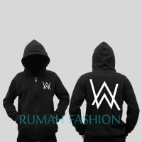 Jual Jaket / Zipper / Hoodie / Sweater Alan Walker Hitam Murah