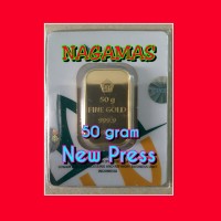Jual LOGAM MULIA ANTAM 50 GRAM. LM ANTAM. EMAS BATANGAN. Murah