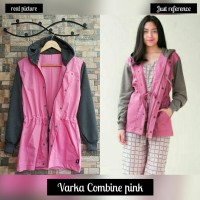 VARKA COMBINE jacket jaket blazer coat parka grey red navy pink korea