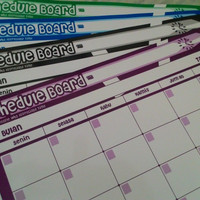Jual SCHEDULE BOARD & WHITE BOARD 2in1 bolak balik type1 Murah