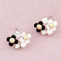NA432 anting fashion jewelry import korea style giwang bunga flowers