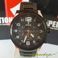 Jam Tangan Expedition Pria E 6401 Rose Gold Black Original
