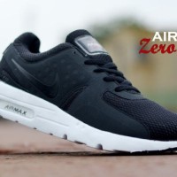 Sepatu Pria Nike Airmax Zero Black Running Sport
