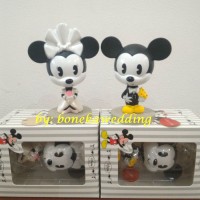 Jual Boneka PER Kepala Goyang Aksesoris Dashboard Mobil MICKEY MINNIE Wed Murah