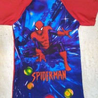 Jual baju renang anak laki karakter spiderman 2 XL - 4 XL Murah