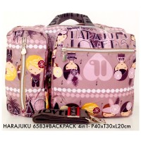 Tas Ransel Wanita Harajuku Multi Fungsi Selempang 4 in 1 6583 - 4