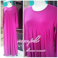 Jual Gamis polos jersey rempel dress maxi Murah